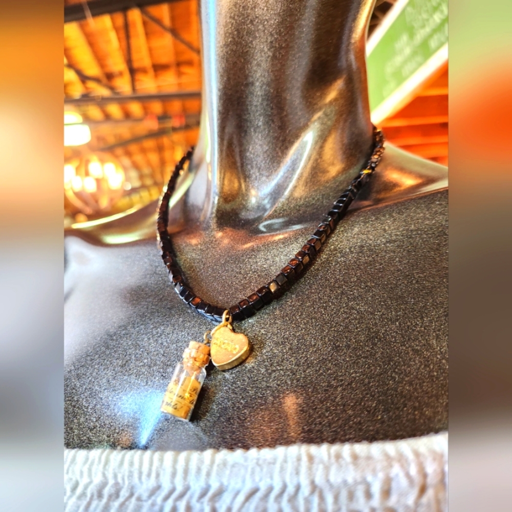 💛XOXO Handcasted Smarties Heart Charm & Pixie Dust Necklace -One Of A Kind🧚‍♀️ - Picture 10 of 15